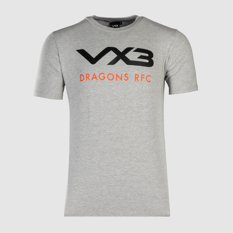Dragons RFC Invicta Tee 23/24 Grey Youth