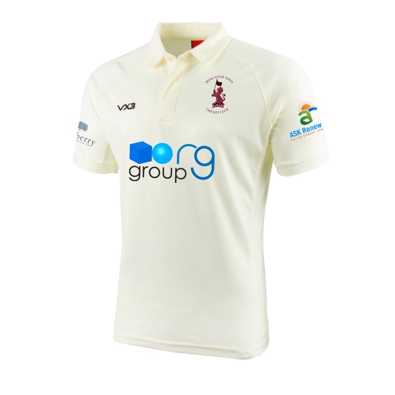 Doncaster Town Cricket Club Cricket Whites Short Sleeve Shirt