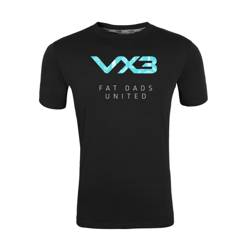 Fat Dads United Black Invicta Club Tee