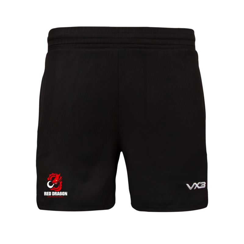 Red Dragon Junior Netball Ludus Gym Shorts