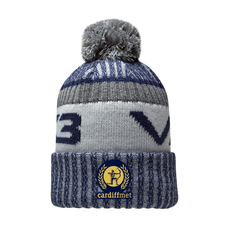 Cardiff Met Mini Juniors Fleece-Lined Bobble Hat (Trade)