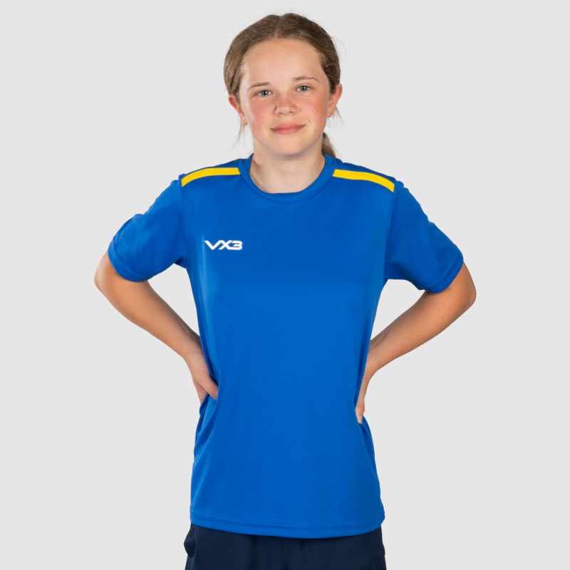 Fortis Youth Tee Royal/Yellow