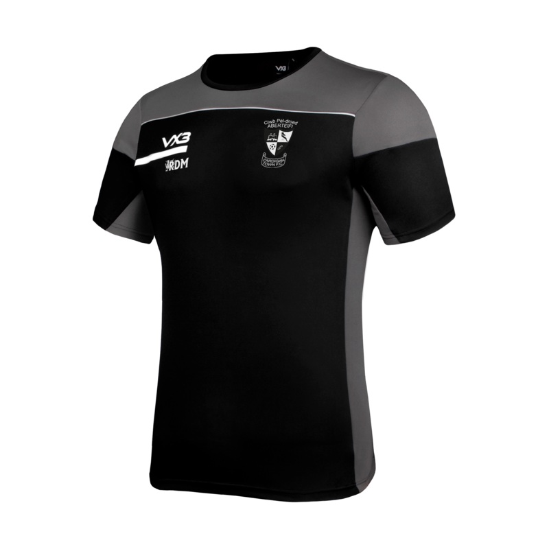 Cardigan Town FC Juniors Black Opus Tee