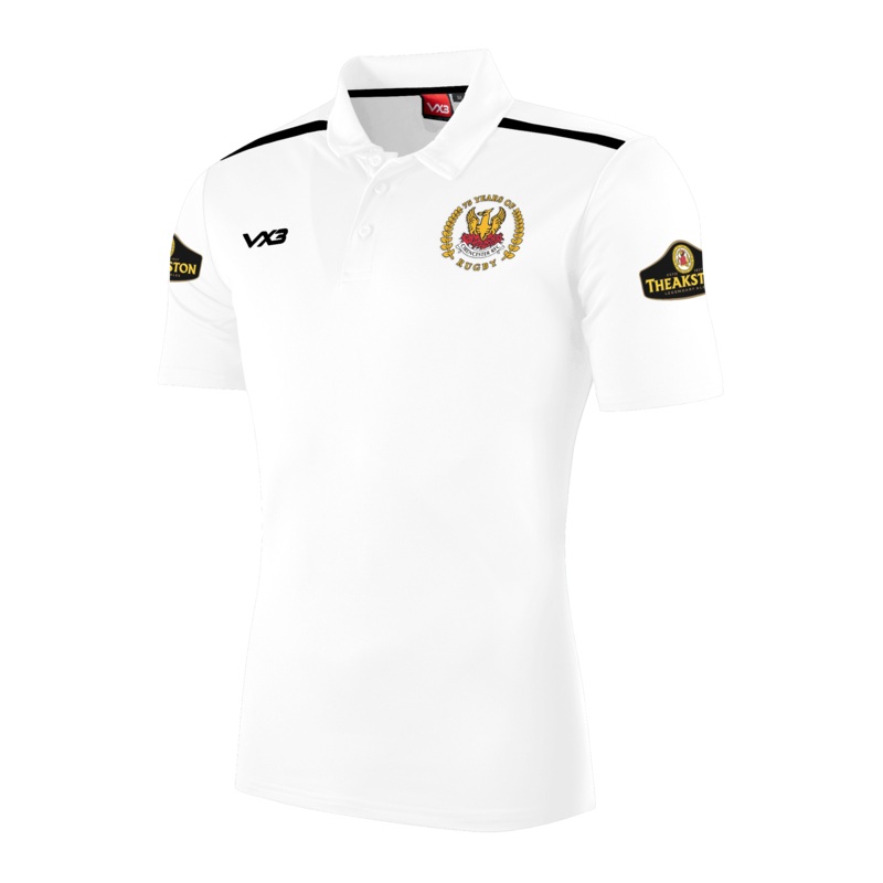 Cirencester RFC 75th Anniversary Range White Fortis Polo