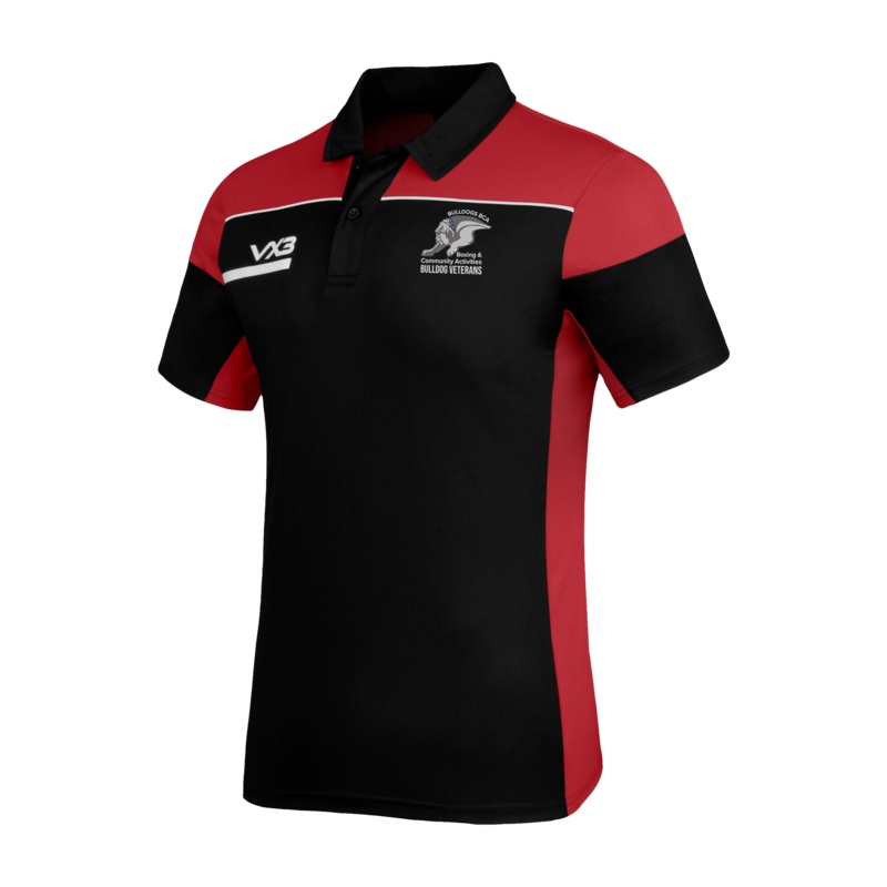 Bulldogs BCA - Bulldogs Veterans Opus Polo - Black Red