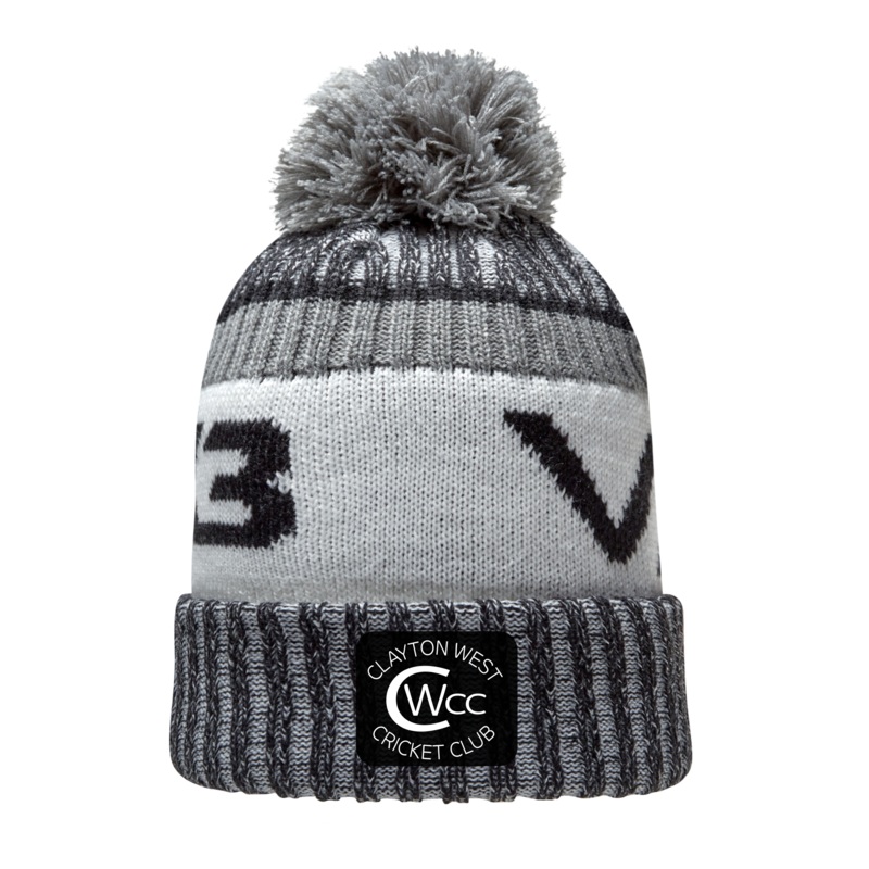 Clayton West Cricket Fleece-Lined Bobble Hat