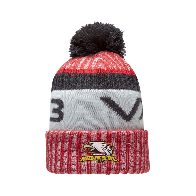 Harrogate Hawks RL Red Fleece-Lined Bobble Hat