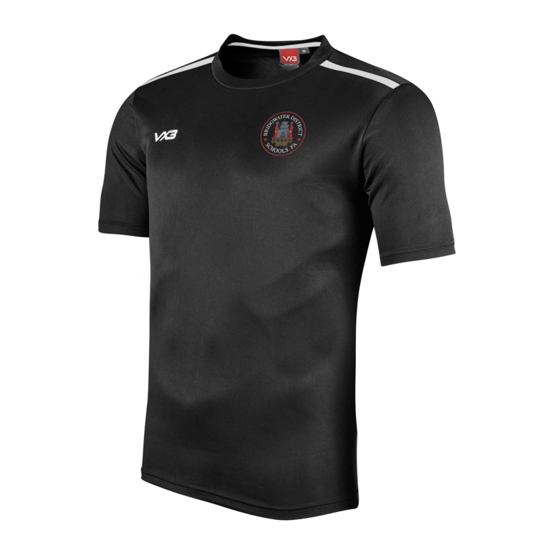 Bridgwater District Schools FA Black Fortis Youth Tee