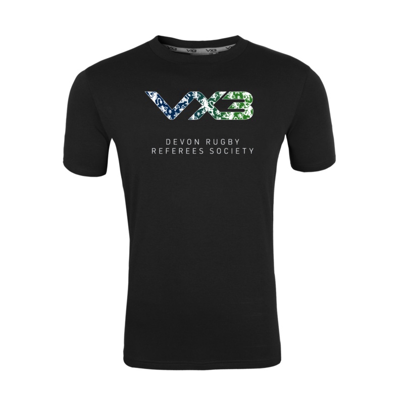 Devon Rugby Referees Society  Black Womens Invicta Club Tee