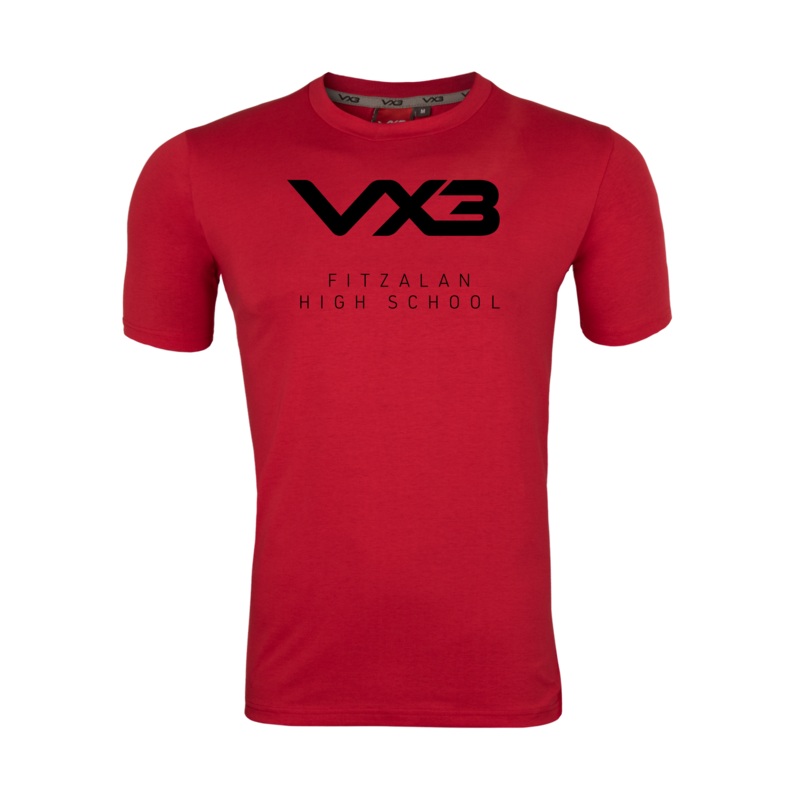 Fitzalan School PE Dept. Red Invicta Club Tee