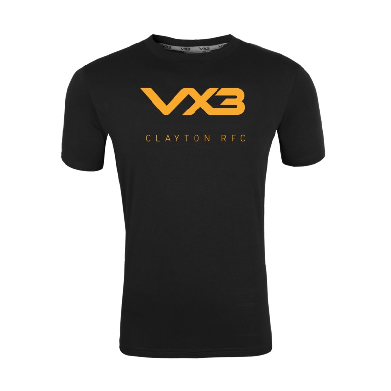 Clayton Rugby Club Black Youth Invicta Club Tee