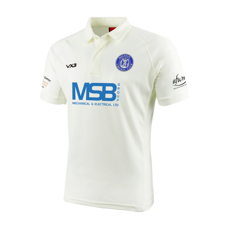 Helston Cricket Club Whites Short Sleeve Shirt
