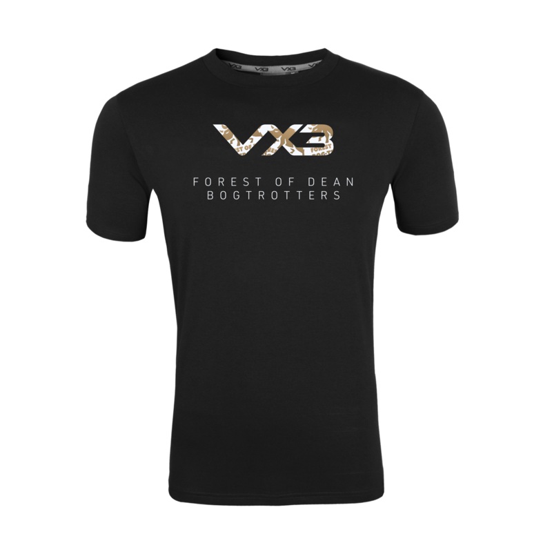 Forest Of Dean Bog-trotters Black Invicta Club Tee