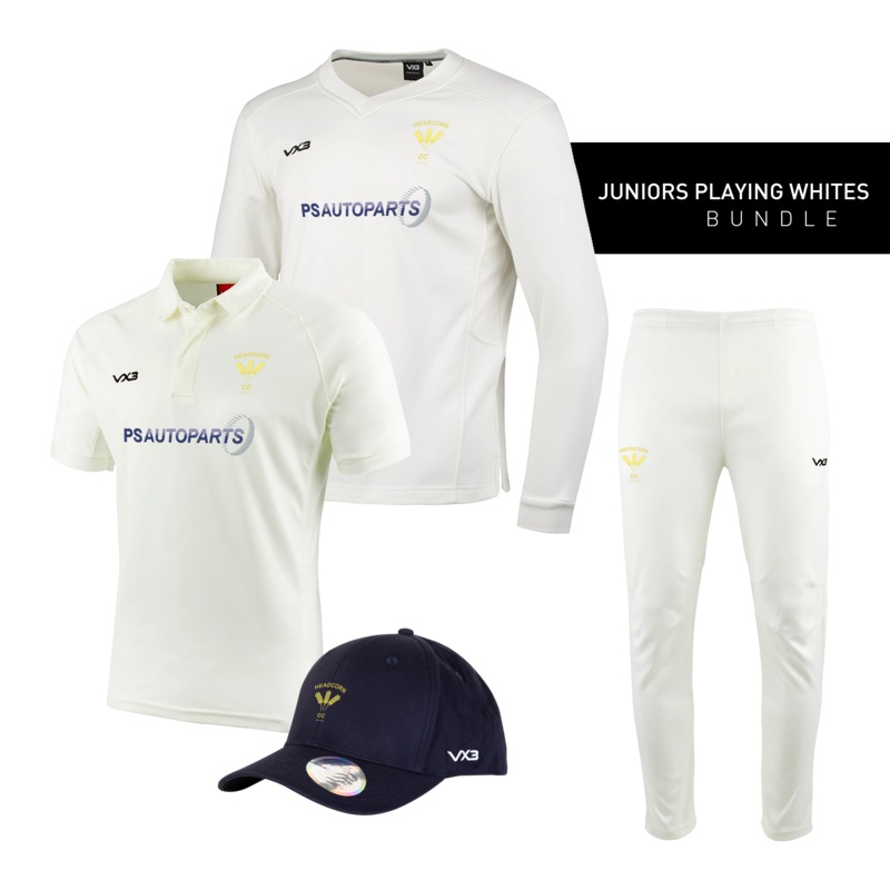 Headcorn Cricket Club Juniors Playing Whites Bundle