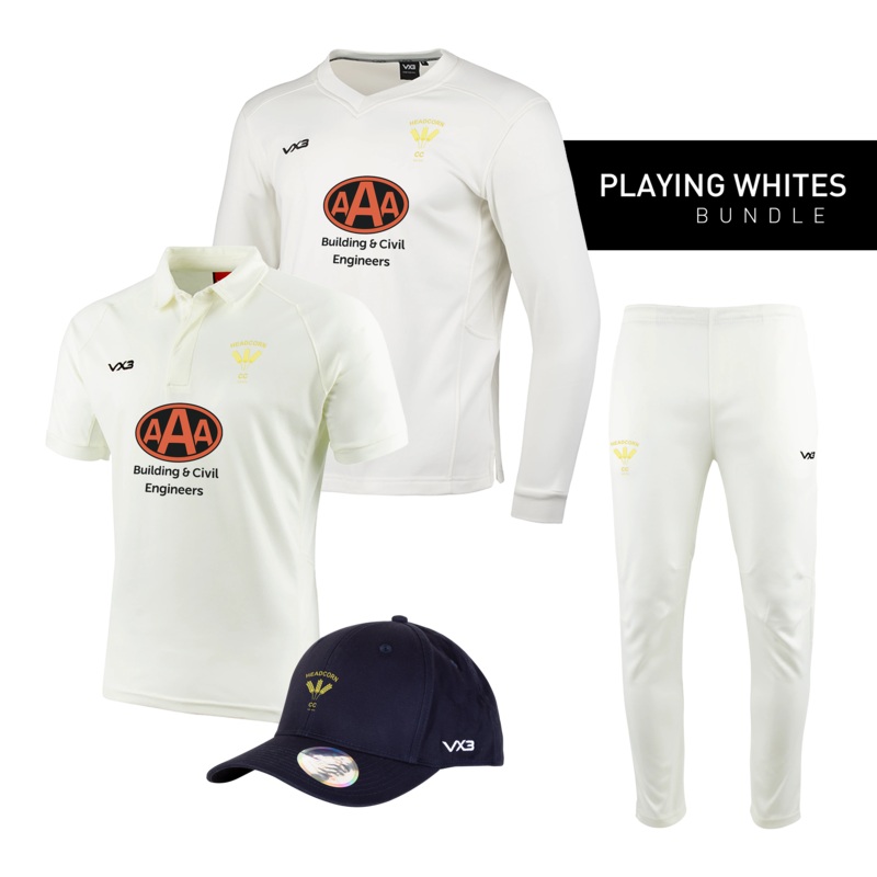 Headcorn Cricket Club Playing Whites Bundle