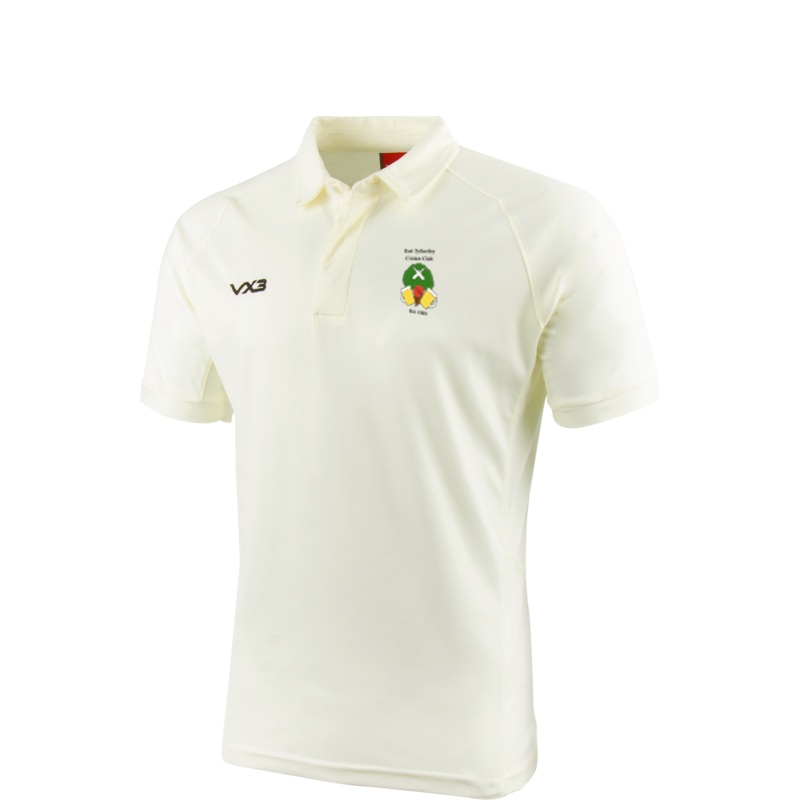 East Tytherley Cricket Club Cricket Whites Short Sleeve Shirt