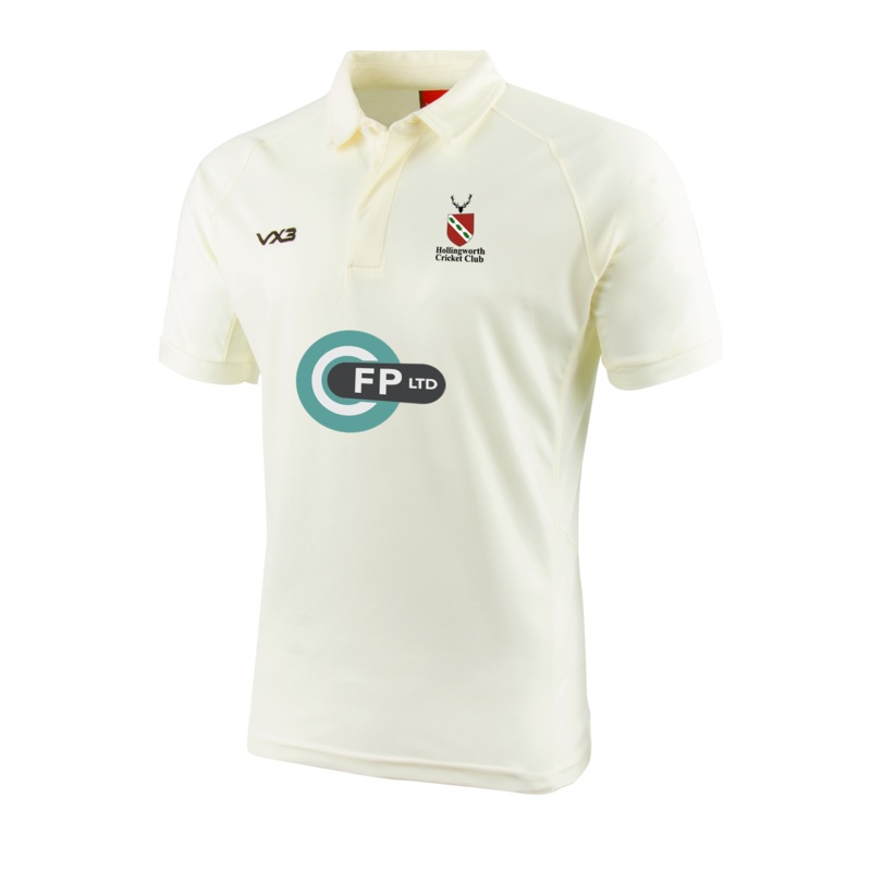 Hollingworth Cricket Club Cricket Whites Short Sleeve Shirt