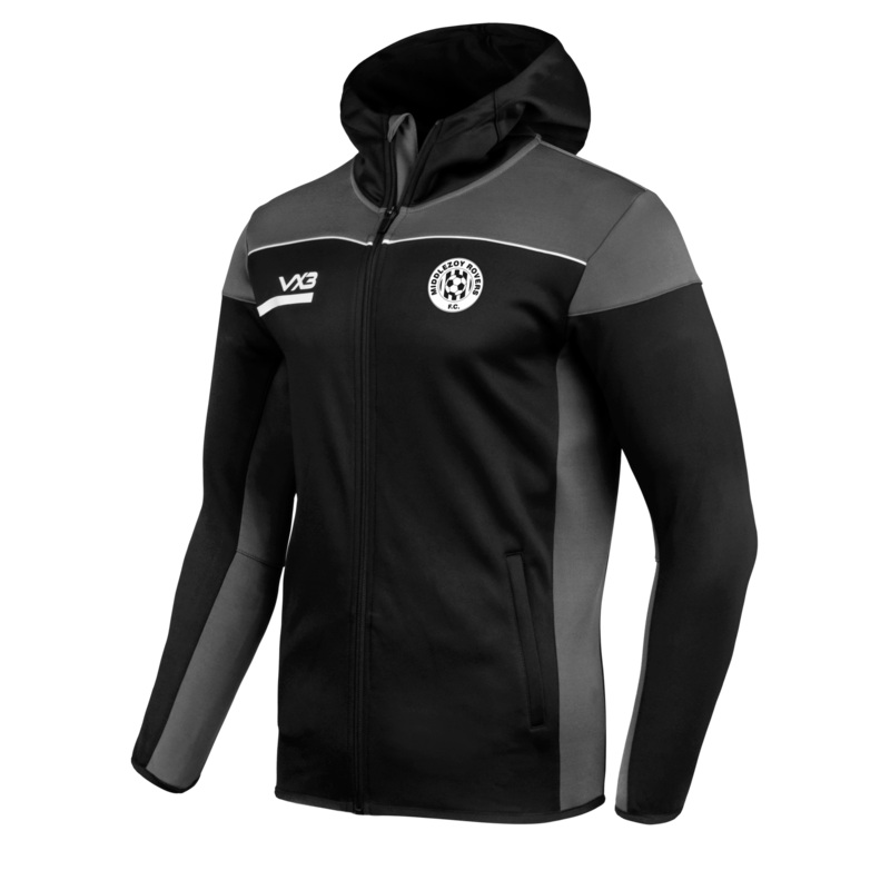 Middlezoy Rovers FC Opus Zoodie - Black Grey