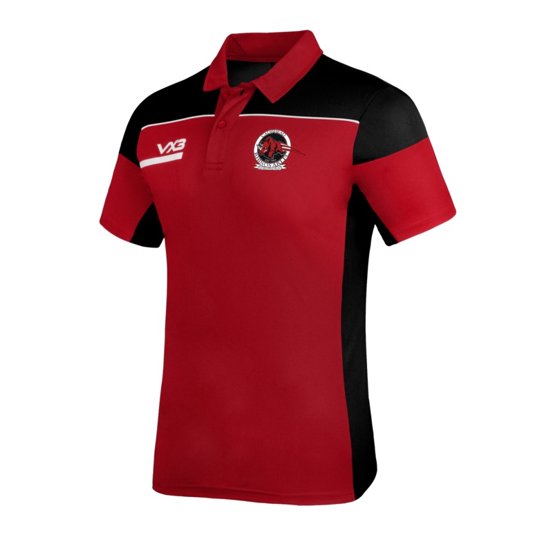 Cadishead Rhinos ARLFC Opus Polo - Red Black