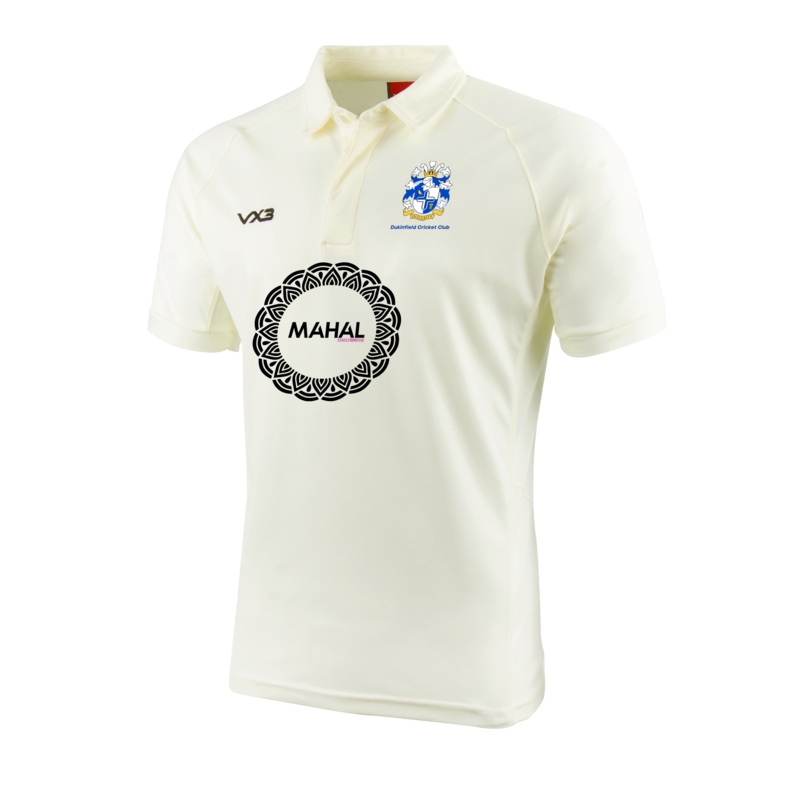 Dukinfield Cricket Club Cricket Whites Short Sleeve Shirt - YOUTH SPONSOR