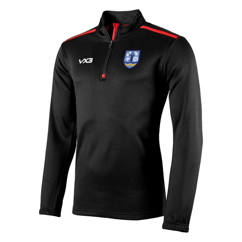 Pershore High School Black Fortis Ladies Quarter Zip Sweat