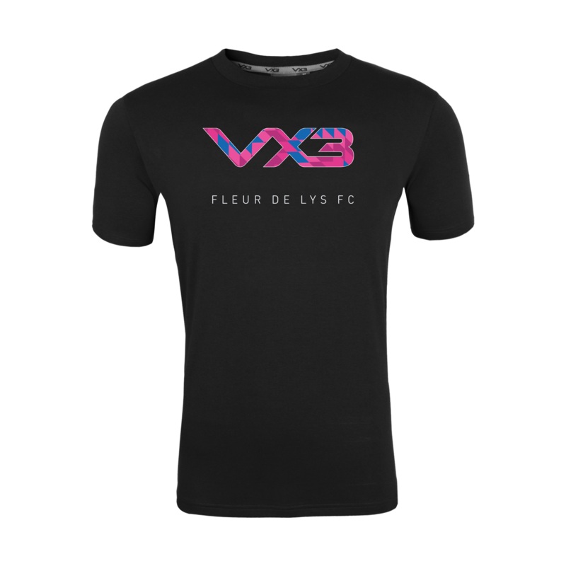 Fleur De Lys FC Black Womens Geometric Invicta Tee