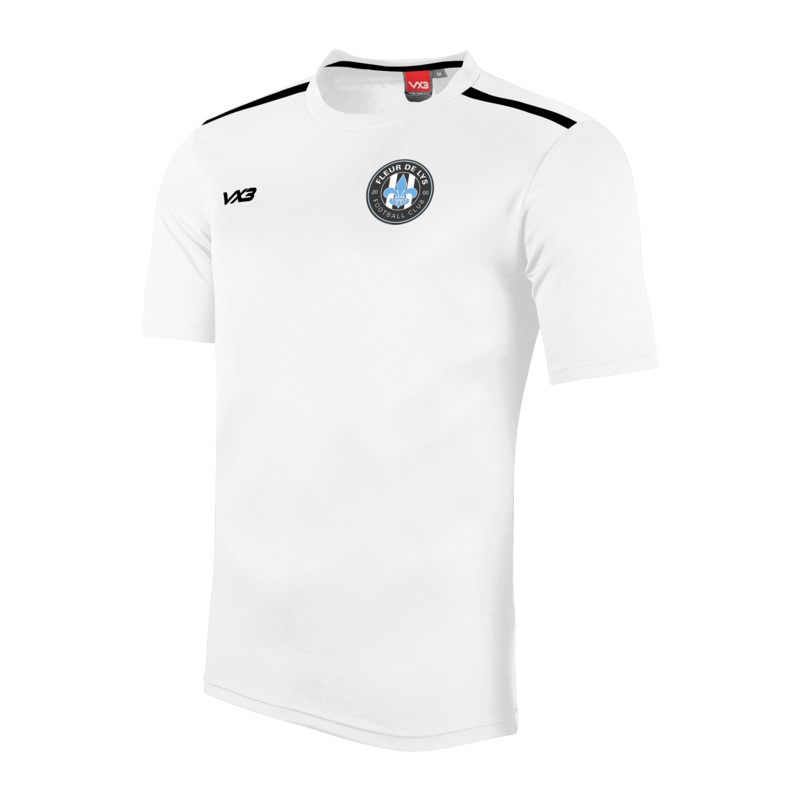 Fleur De Lys FC White Fortis Tee