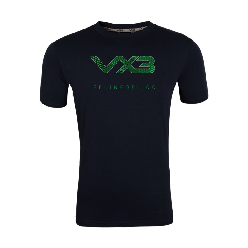 Felinfoel Cricket Club Navy Invicta Tee
