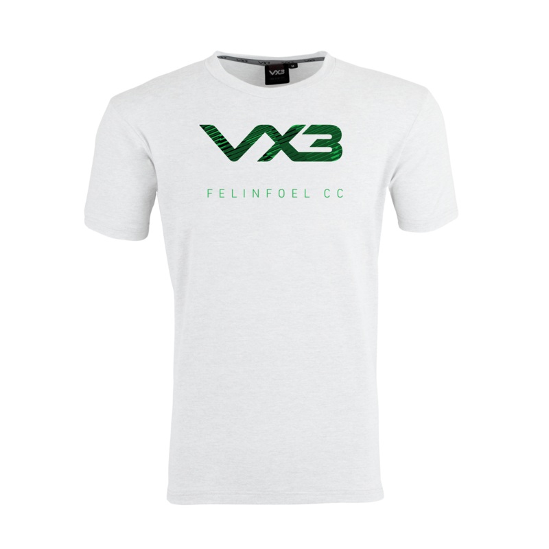 Felinfoel Cricket Club White Invicta Tee