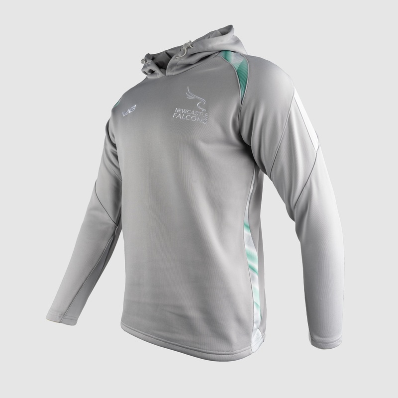 Newcastle Falcons 24/25 Training Hoodie-Light Grey