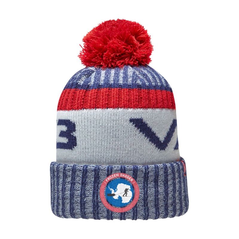Frozen Dagger Marl Bobble Hat Navy