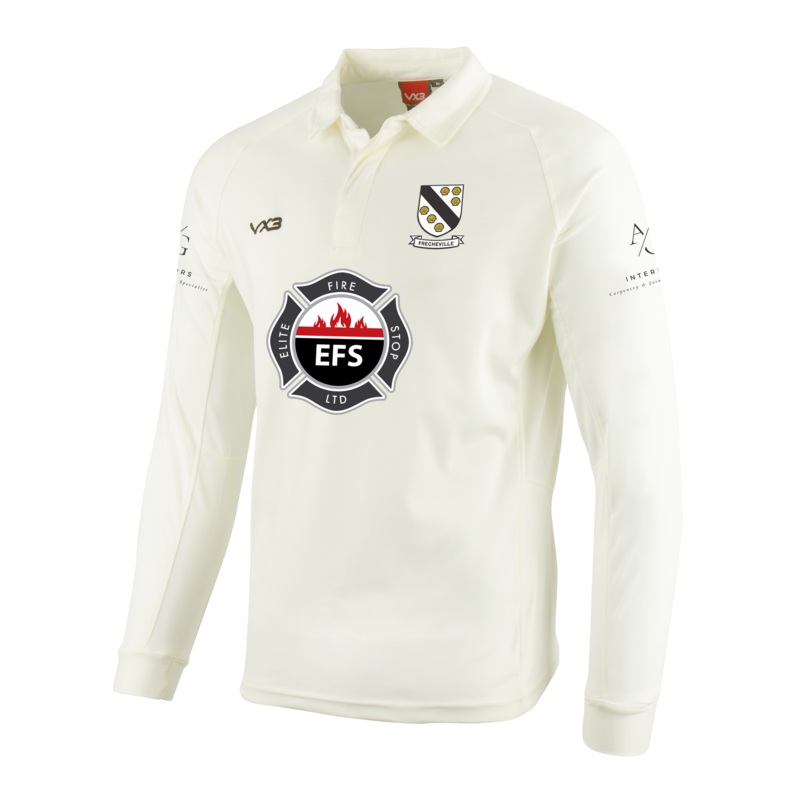 Frecheville CC Cricket Whites Long Sleeve Shirt